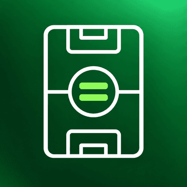 Level Pitch app icon: a soccer pitch with an equals sign
